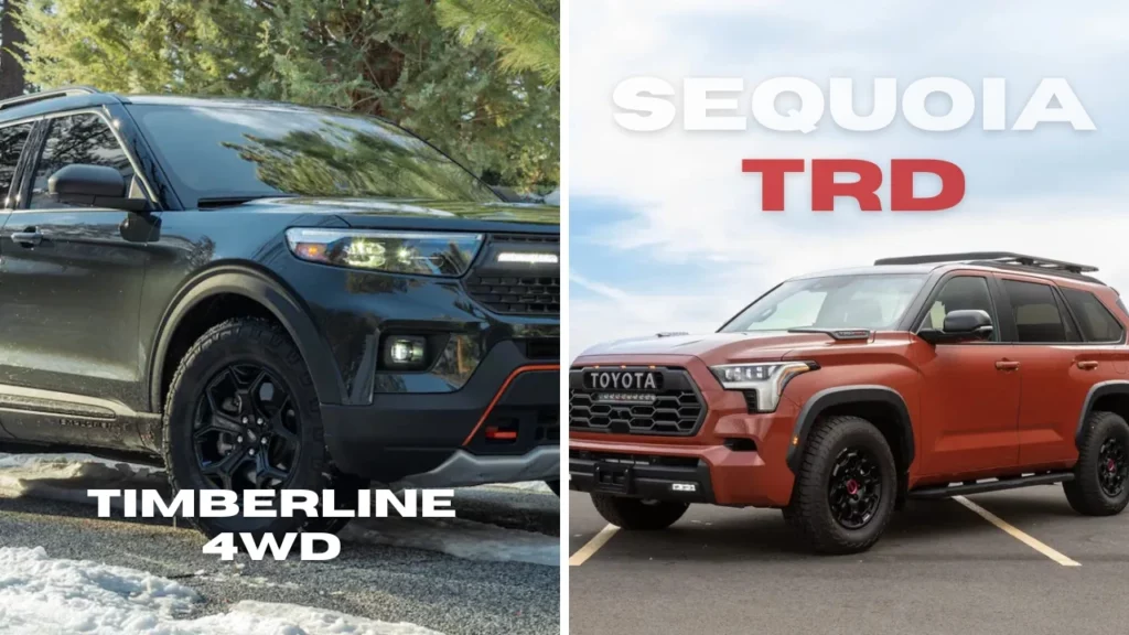 Explorer 2025 Explorer Timberline vs Sequoia TRD Pro With 437HP Off-Road Power