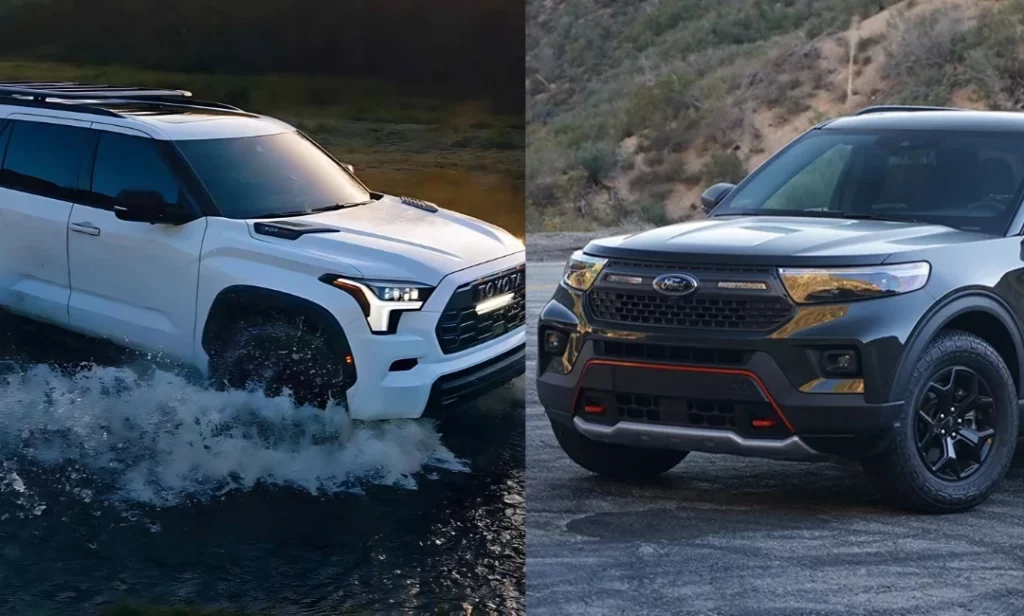 Toyota Sequoia TRD Pro vs Ford Explorer Timberline 4WD