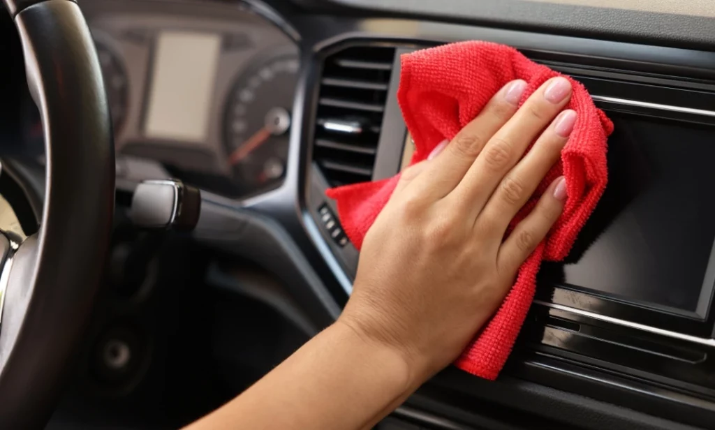 Dashboard and Center Console Cleaning