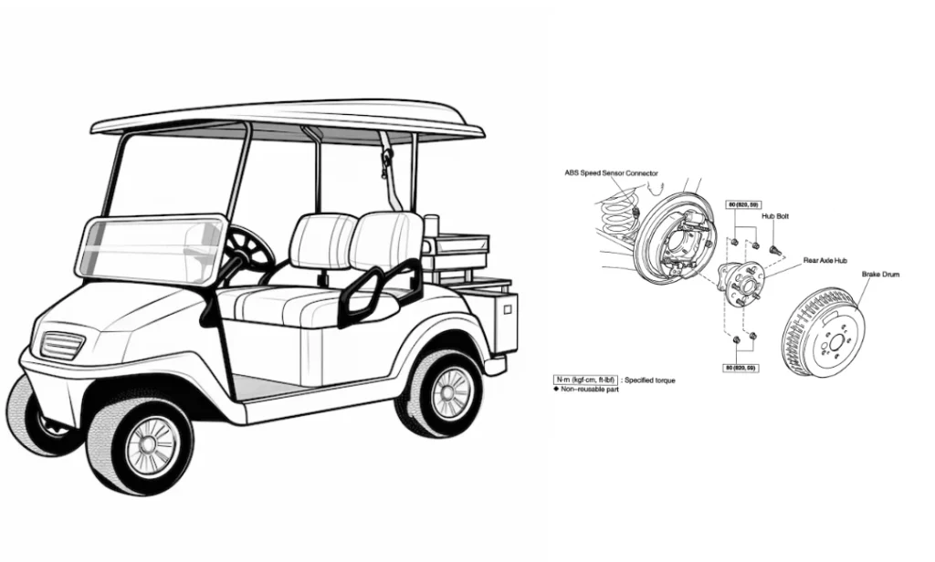 Using a Front Hub Detail Diagram for Repairs